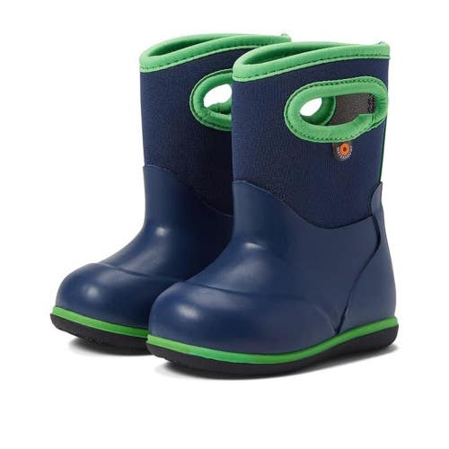 Bogs Baby Classic Solid Toddler US 4M Navy Green Waterproof Rain Boots ZOGG3317