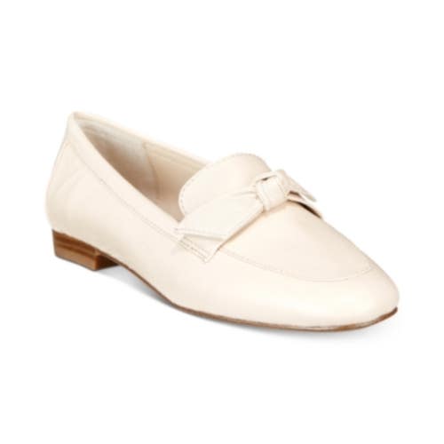 Alfani Cass Step 'N Flex Bow Loafer Women's 6.5 M Cashew Leather Flats ZOGG3211