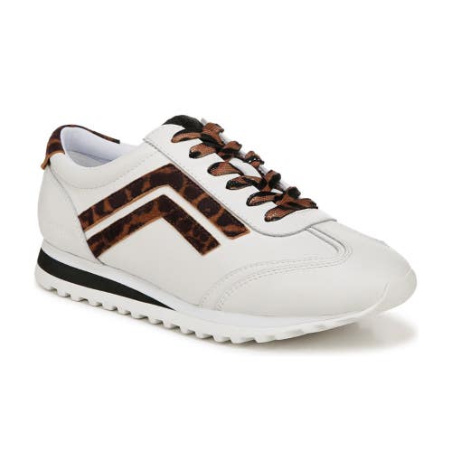Franco Sarto Retro J2128L1-200 Sneaker Women 7 White Animal Print Shoes ZOGG3200
