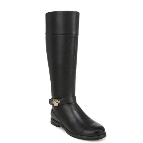 Dr Scholls Hello Rider J0997S1002 Womens 7 Black Wide Calf Riding Boots ZOGG3097
