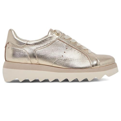 Dolce Vita Jorgie Sneakers Womens US 8 Platinum Leather Athletic Shoes ZOGG3092