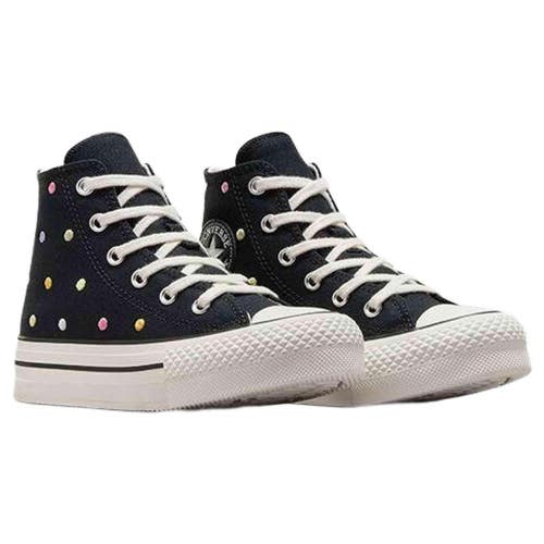 Converse Chuck Taylor All Star Lift A12609C Kids 3 Black Platform Shoes ZOGG3038