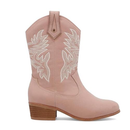 Mia Bloome TGK595A-685 Boot Girls 13 Blush Leather Cowboy Western Boot ZOGG3095