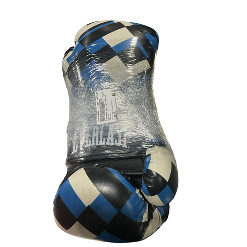 Used Everlast Boxing Gloves White/Black/Royal LG 11834-S000054984