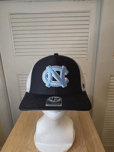 NWS North Carolina Tar Heels New Era '47 Trucker Mesh Snapback Hat