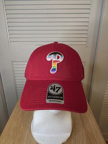 NWS Philadelphia Phillies LGBT Pride '47 Clean Up Strapback Hat MLB