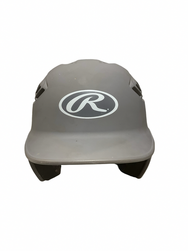 Used Rawlings 6 3/8- 7 1/8 HELMET Batting Helmet No Mask Grey One Size 11834-S000054741