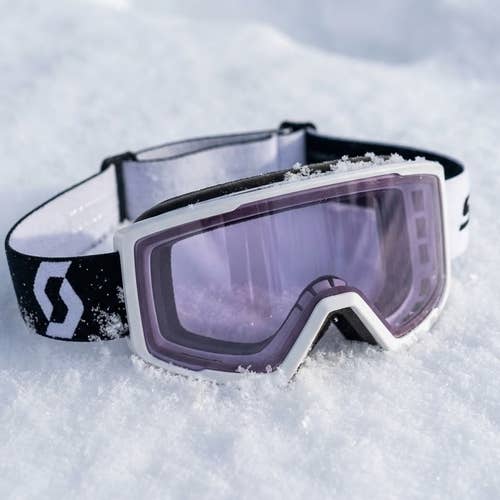 SCOTT Factor Pro Women's Snow Goggles Small Fit Blue Chrome Lens NWT