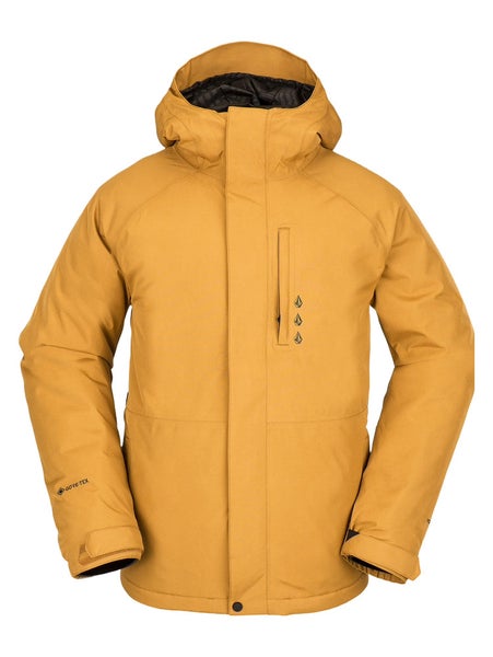 MENS VOLCOM DUA GORE-TEX SKI SNOWBOARD HOODED JACKET (XS) CARMEL