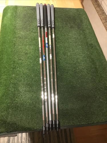 Bundle Of 5 Steel Irons Fitting Shafts (New) 36 1/8-37 1/8 (Read)
