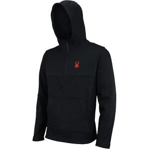 NWT SPYDER CORE ATHLETIC SWEATSHIRT FLEECE HOOD WARM MEN SIZE L $110