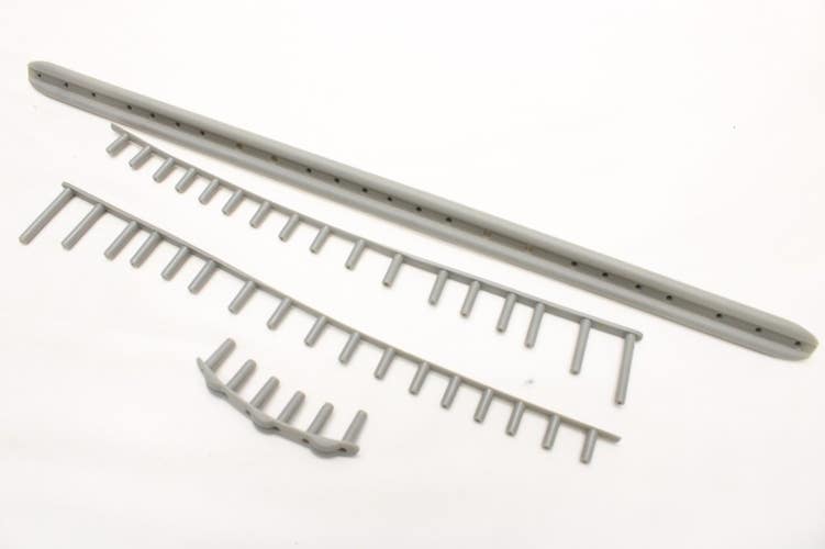 BUMPERGUARD / GROMMET SET: PRINCE SPECTRUM COMP / SERIES 90 MIDSIZE (14X18) GRAY