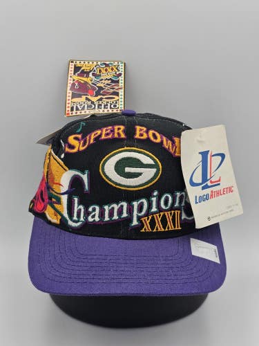 NEW Vintage Green Bay Packers NFL Sports XXXI Super Bowl Hat Cap Vtg Snapback