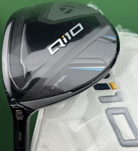 TaylorMade Qi10 Fairway 5-Wood 5W 18* LEFT Hand Regular Ventus TR w/ Cover NEW