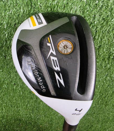 Taylormade RBZ Stage 2 Hybrid 4 4H Rocketfuel 65g Regular Flex RH 40.5" GREAT