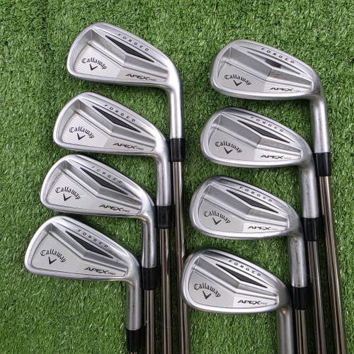 2014 Callaway Apex Pro Forged Iron Set 4-PW AW Recoil 110 F4 Stiff Graphite RH