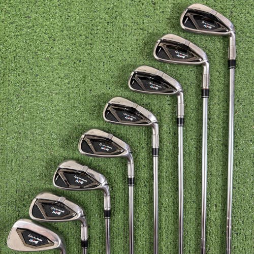 Taylormade M4 2018 Iron Set 4-PW AW KBS Max Regular Flex 85g Right Handed