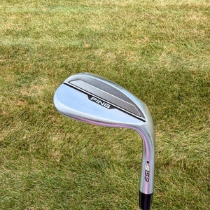 Ping s159 Chrome Lob Wedge 60 / 8 Black Dot Dynamic Gold Stiff Flex 35.25"