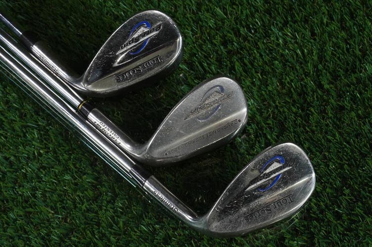 Pure Spin Tour Series Diamond Face Wedges Set A/GW, SW, LW Regular Flex Steel RH
