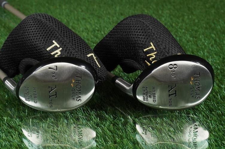 Women's Thomas AT 705 Hybrids Set 7H,8H Ladies Flex Graphite Shaft RH+Covers