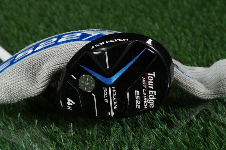 Tour Edge Hot Launch E522 4 Hybrid Iron 4H Houdini Sole 55-R Regular RH +Cover