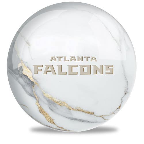 On The Ball Bowling NFL Atlanta Falcons Undrilled Bowling Ball (Marble, 15lb)