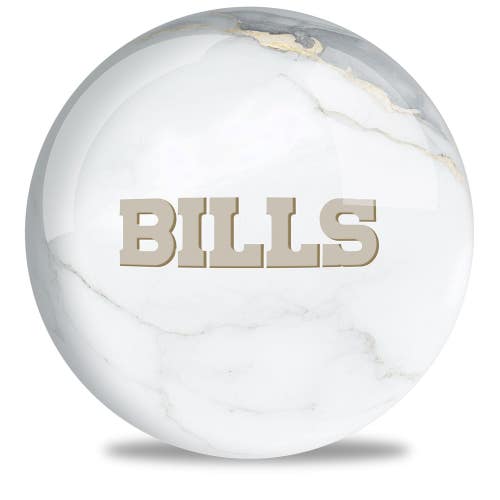 On The Ball Bowling NFL Buffalo Bills Undrilled Bowling Ball (Marble, 14lb)