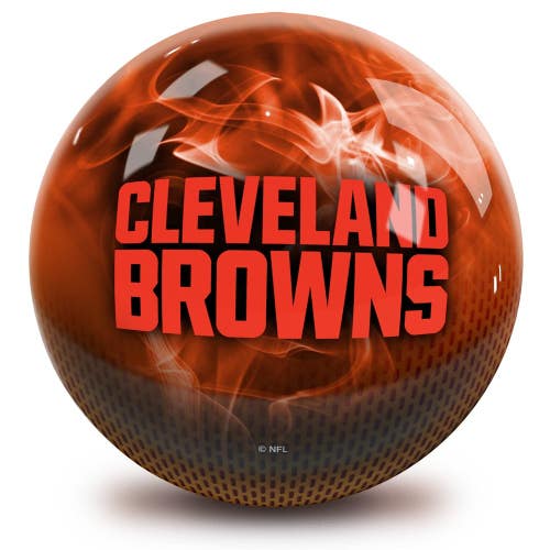 On The Ball Bowling NFL Cleveland Browns Undrilled Bowling Ball (On Fire, 12lb)