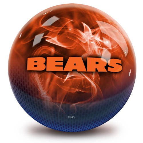 On The Ball Bowling NFL Chicago Bears Undrilled Bowling Ball (On Fire, 10lb)