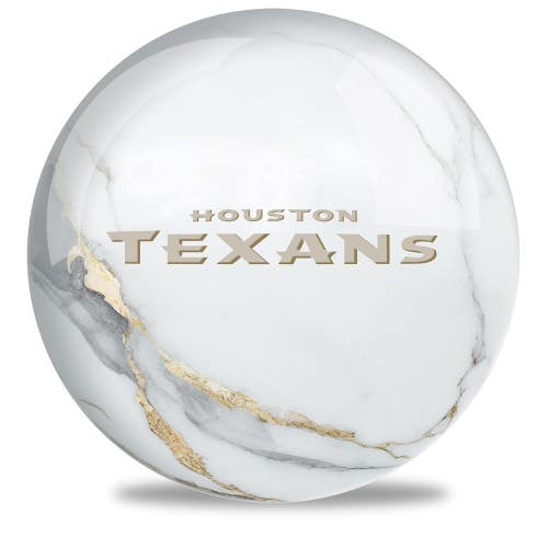 On The Ball Bowling NFL Houston Texans Undrilled Bowling Ball (Marble, 15lb)