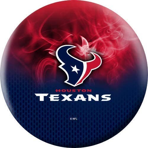 On The Ball Bowling NFL Houston Texans Undrilled Bowling Ball (On Fire, 10lb)