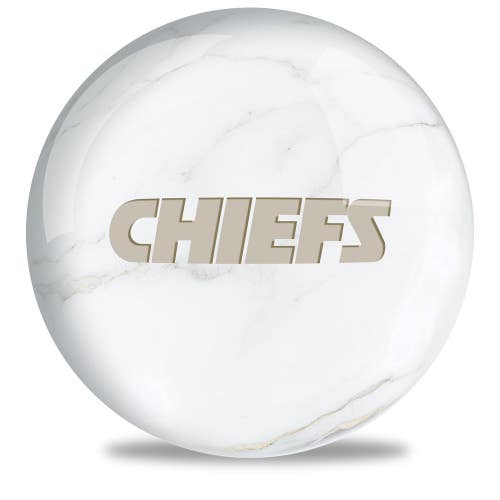 On The Ball Bowling NFL Kansas City Chiefs Undrilled Bowling Ball (Marble, 14lb)