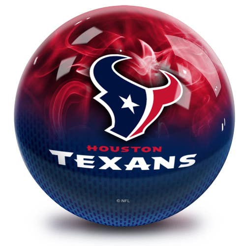 On The Ball Bowling NFL Houston Texans Undrilled Bowling Ball (On Fire, 14lb)