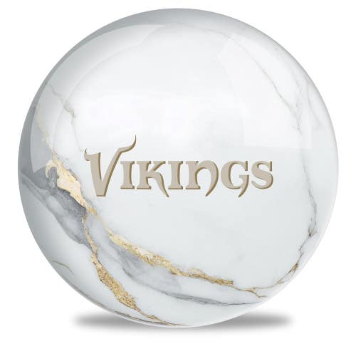 On The Ball Bowling NFL Minnesota Vikings Undrilled Bowling Ball (Marble, 10lb)