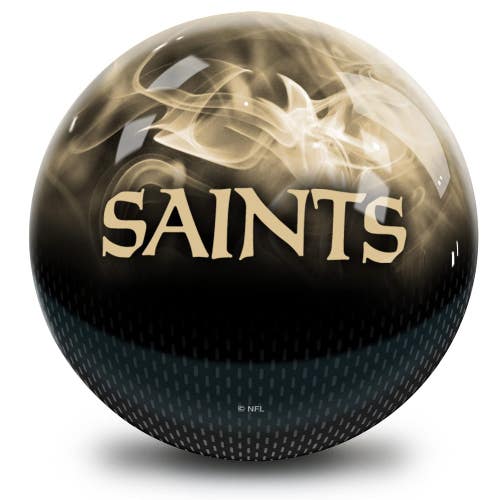 On The Ball Bowling NFL New Orleans Saints Undrilled Bowling Ball (On Fire, 12lb