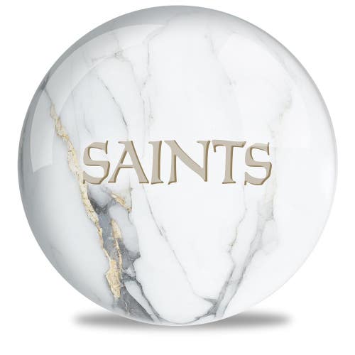On The Ball Bowling NFL New Orleans Saints Undrilled Bowling Ball (Marble, 14lb)