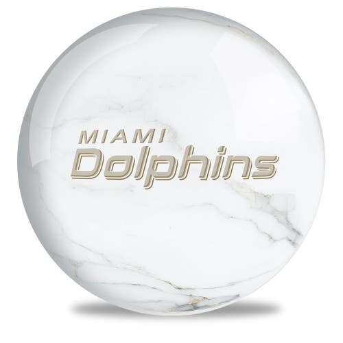 On The Ball Bowling NFL Miami Dolphins Undrilled Polyester Bowling Ball (Marble,
