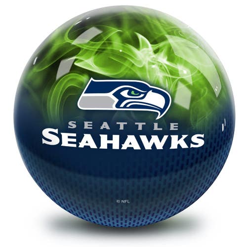 On The Ball Bowling NFL Seattle Seahawks Undrilled Bowling Ball (On Fire, 12lb)