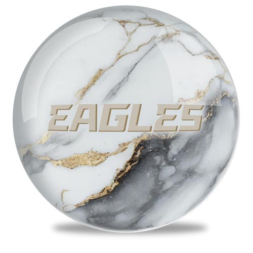 On The Ball Bowling NFL Philadelphia Eagles Undrilled Bowling Ball (Marble, 14lb