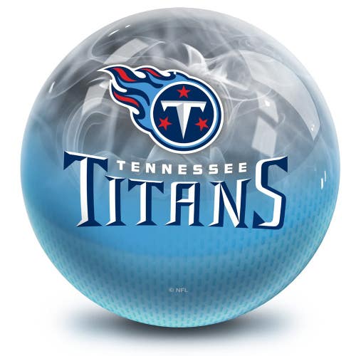 On The Ball Bowling NFL Tennessee Titans Undrilled Bowling Ball (On Fire, 12lb)