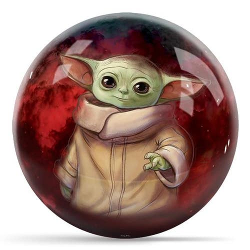 KR Strikeforce Star Wars Grogu Din Djarin Undrilled Bowling Ball 15lb