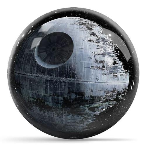 KR Strikeforce Star Wars Death Star Undrilled Bowling Ball 12lb