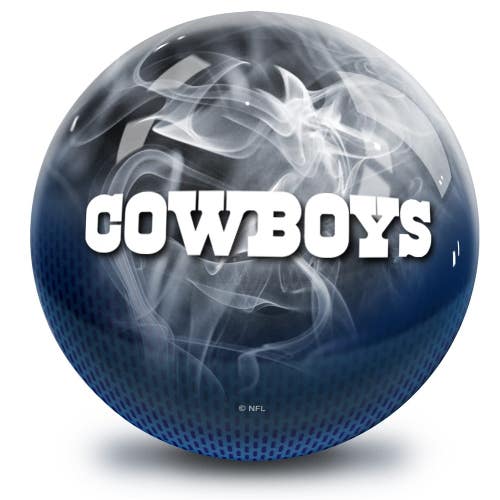 NFL Dallas Cowboys Undrilled Polyester Bowling Ball (On Fire, 15lb)