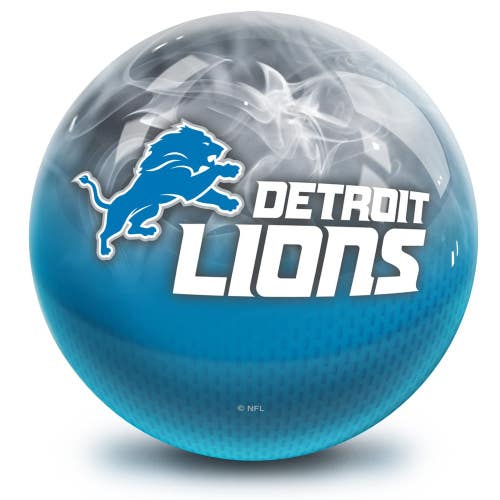 NFL Detroit Lions Undrilled Bowling Ball (On Fire, 12lb)