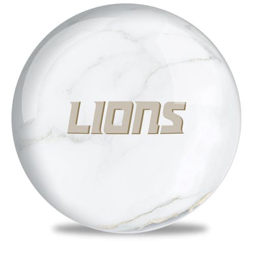 NFL Detroit Lions Undrilled Bowling Ball (Marble, 15lb)