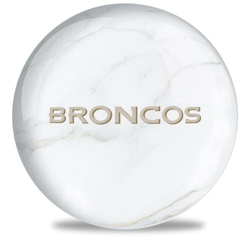 NFL Denver Broncos Undrilled Bowling Ball (Marble, 15lb)