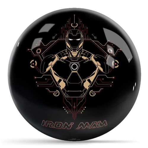 KR Strikeforce Marvel - Avengers - Iron Man Logos 14lb Bowling Ball