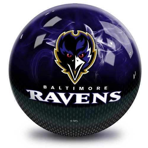 On The Ball Bowling NFL Baltimore Ravens Marble Undrilled Bowling Ball (On Fire,