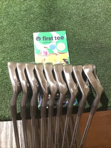 Ping Left Handed Zing Karsten Green Dot Irons Set (3-PW-SW) KT-M Steel (STD +1)