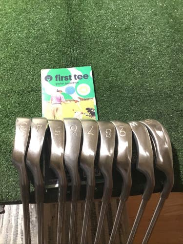 Ping Eye 2+ Karsten Black Dot Irons Set 3-PW-SW ZZLite Steel Matching Serial #s